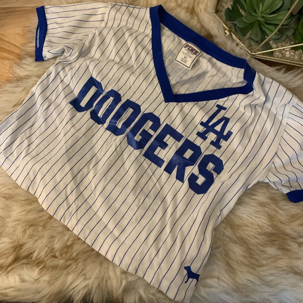 Dodgers crop top PINK